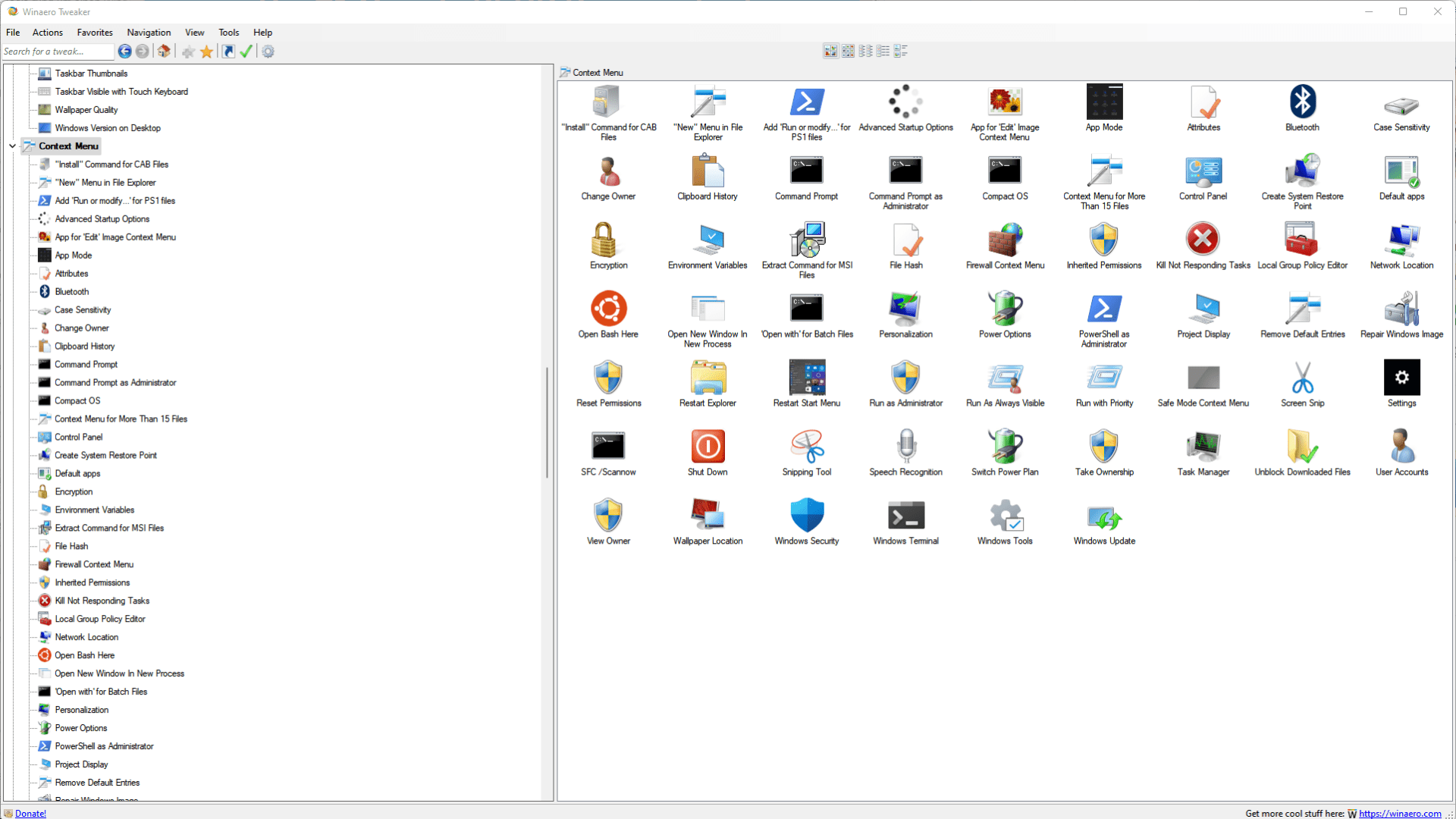 Winaero Tweaker Download - Tuning-Tools für Windows