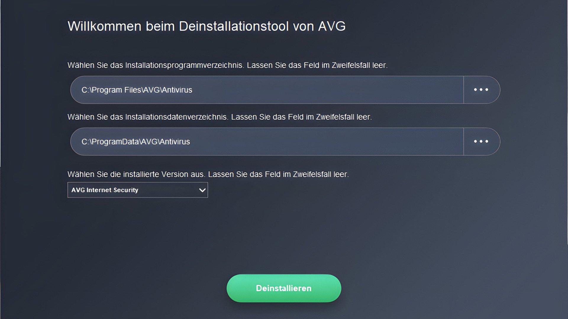 AVG Clear Download - AVG-Programme restlos entfernen