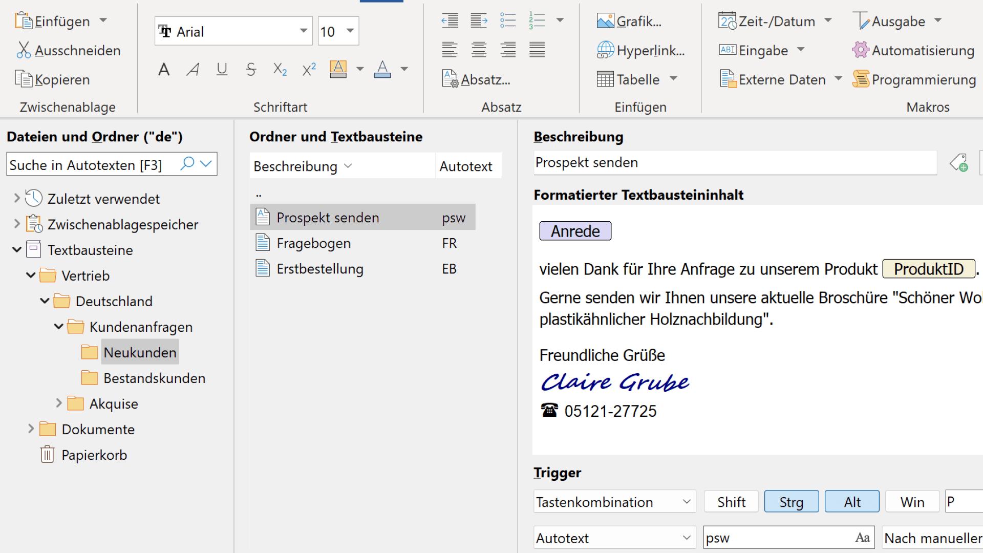PhraseExpress Download - Textbausteine systemweit einfügen
