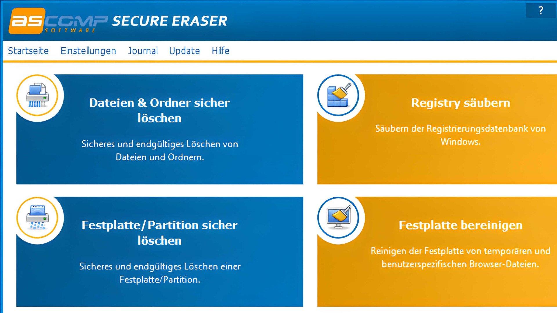 Secure Eraser Download - Daten sicher löschen