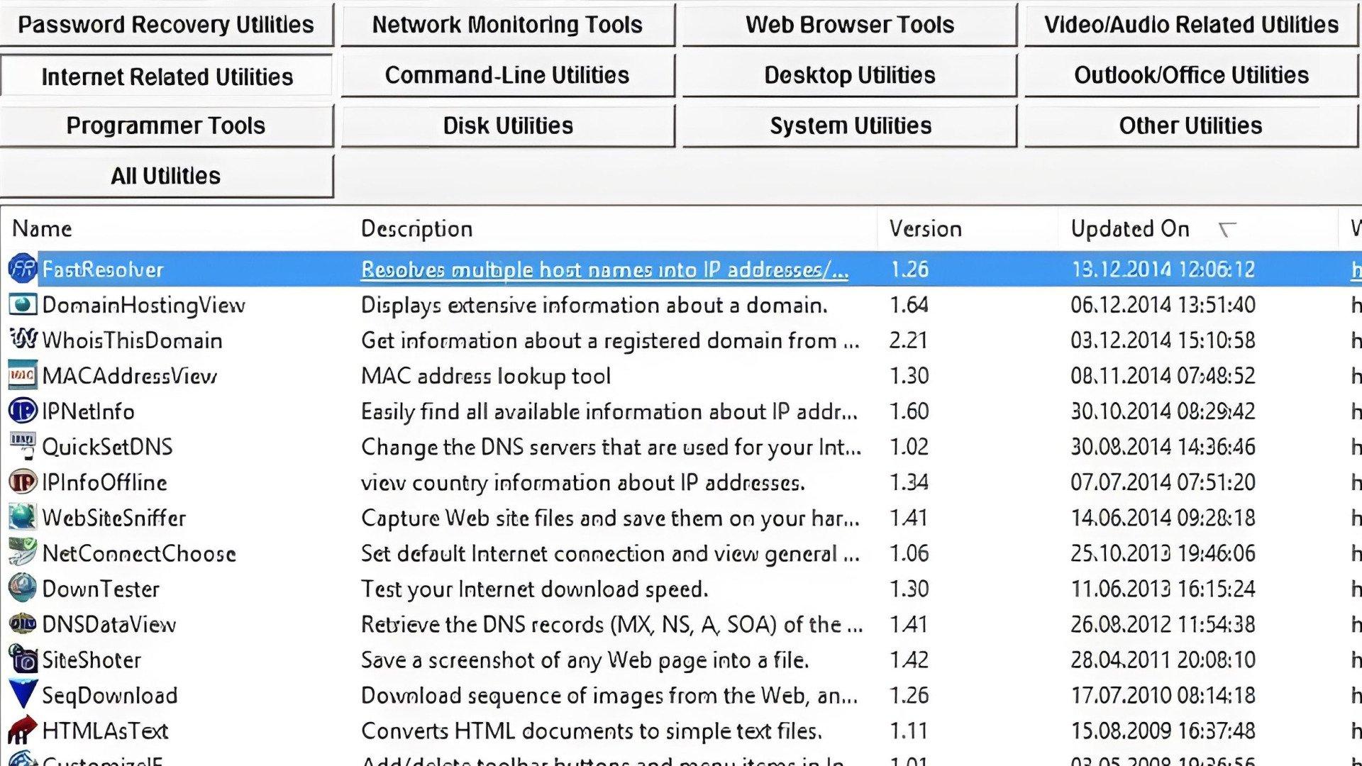 NirLauncher Download - Sammlung bewährter Windows-Tools
