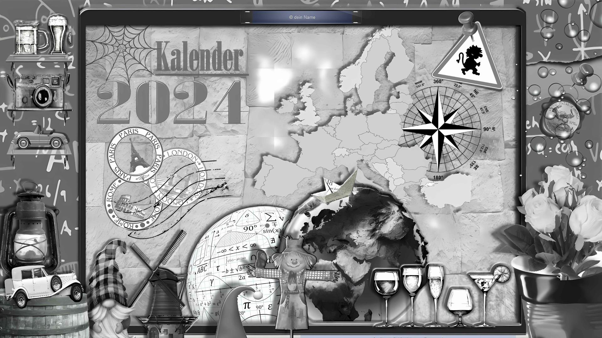 PDF-Kalender 2024 Download - Kalender zum Ausdrucken